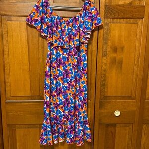 LulaRoe Maxi ruffle dress